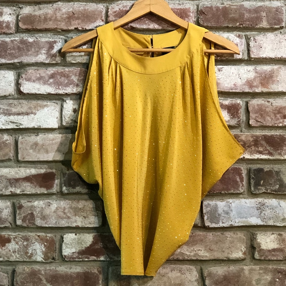 bebe Silk Backless Drape Top-Pre❤️’d
